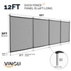 VINGLI Pool Fence 5Ft x 12Ft Swimming Pool Fence in