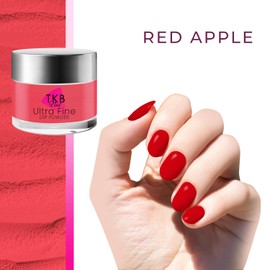 TKB Trading, LLC TKB Nail Dip Powder| Ultra-Fine, No UV light Required, DIY Manicure with Salon Quality (Red Apple (Red), 1.7 Ounce (Pack of 1))
