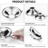 Stainless Steel Canning Funnel, 2 Pack Wide Mouth Jam Jar