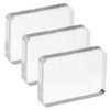 PATIKIL Acrylic Stamp Block, 3 Pack Stamping Block Rectangular Shape