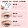 20 Sheets Eyebrow Tattoo Waterproof Eyebrow Sticker, 4D Hair Like