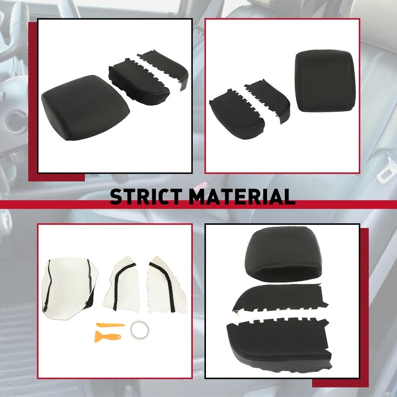 HECASA Center Console Cover & Front Door Armrest Cover Pad