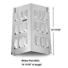 80631 Stainless Steel Cooking Grate and 9201 Stainless Steel Flavorizer Bar, Cooking Grate for Weber Gas and Charcoal Go-Anywhere Grill, Flavorizer Bar for Weber Gas Go-Anywhere Grill