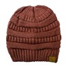 C.C Trendy Warm Chunky Soft Stretch Cable Knit Beanie Skully,