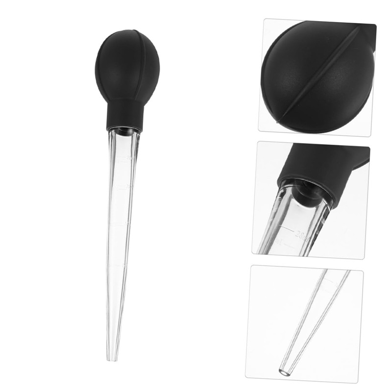 Ciieeo 3pcs Large Bulb Graduated Liquid Transfer Dropper Ergonomic Pipette