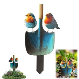 Robin Garden Ornaments Outdoor,Garden Ornaments Outdoor,Ro-Bin Orna-Ment Colourful Acrylic 2d Flat Lawn Insert Decor For Ga-Rden Yard Patio,Waterproof Lovely Ro-Bin Bird Graphic,Farmhouse Decoration