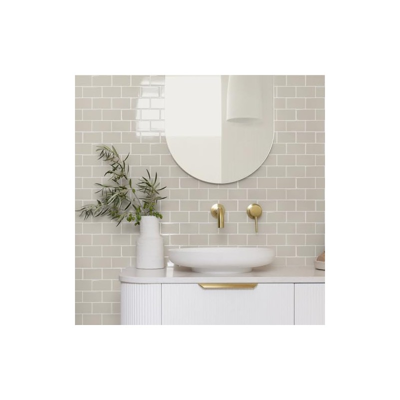 STICKGOO Peel and Stick Backsplash Subway Tiles, 10 Sheets of
