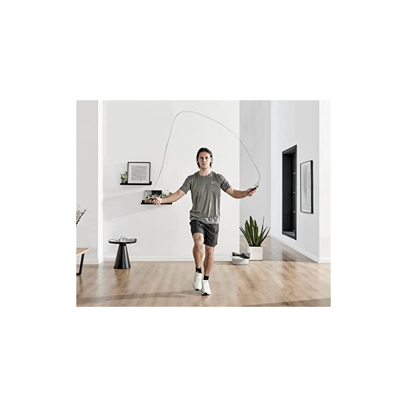 Cuerda para Saltar GRIT, Resistente, Ajustable, Ligera y Rotativa, Incluye