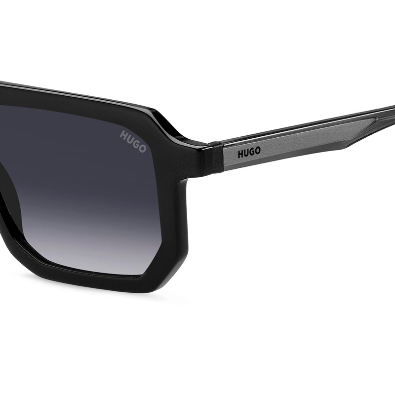 HUGO Men's Hg 1312/S Sunglasses, Black, 53/17/145, black