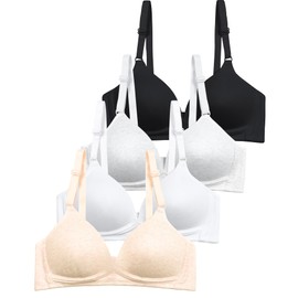 SALIA GIRL Soft Padded Bras for Girls & Teens 12-14, No Wires Cotton Developed Training Bra, 34