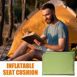 Inflatable Seat Cushion | Waterproof Stadium Cushion - Non-Slip Inflatable Pad for Airplane Travel Camping Hiking Mountain Climbing Home