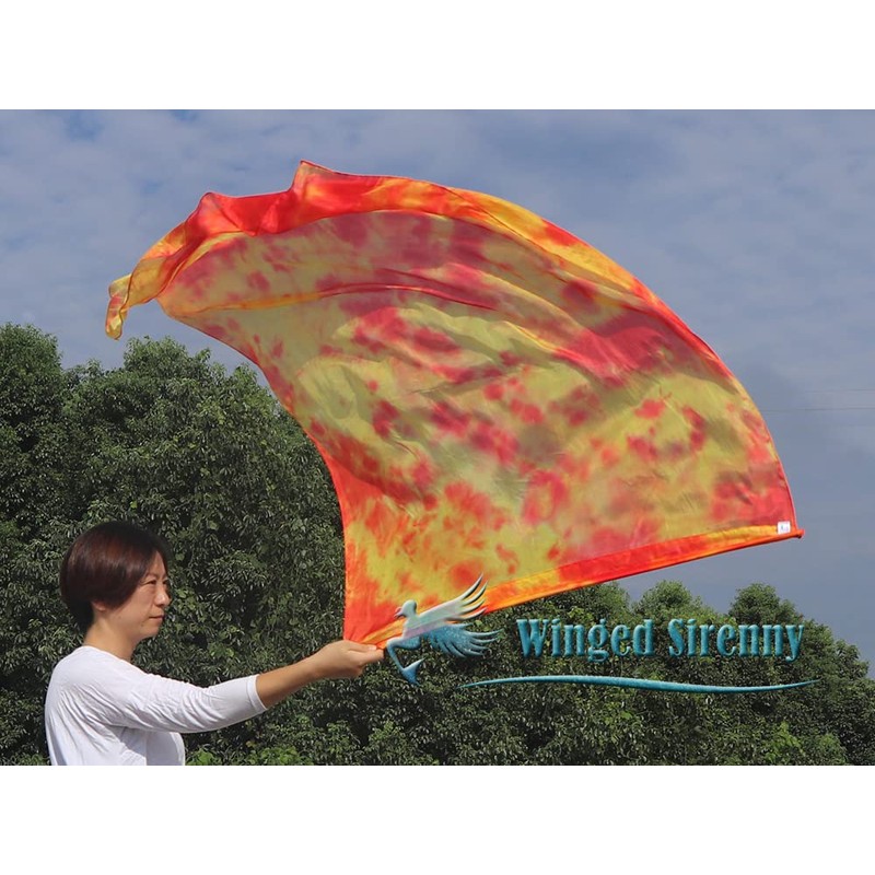 Winged Sirenny Porphetic Praise Dance Worship Flex Flags, (130cm) 50"