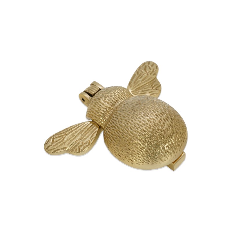 Infinity Decor Door Knocker Bumble Bee Made of Polished Brass