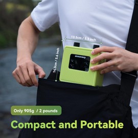 anoutway Super Tiny Paddle Board Electric Pump Brushless Motor 20PSI Rechargeable Portable SUP Air Pump,Dual Stage Inflation & Deflation, Auto-Off for Stand Up Paddle Boards, Boats, Kayaks and Tent