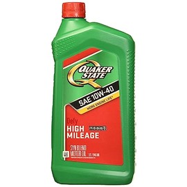 Quaker State High Mileage 10W-40 Synthetic Blend Motor Oil (1-Quart, Case of 6)
