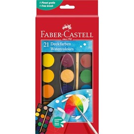Faber-Castell Watercolour Paint Box - 21 colours