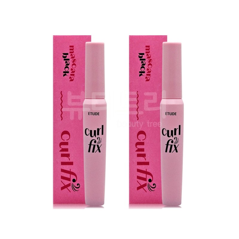 Etude Curl Fix Mascara 01 Black x 2 / 에뛰드