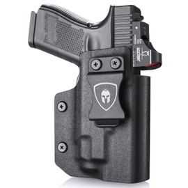 Glock 17/19 TLR 7/TLR7A Holster, IWB Kydex Holster Optic Cut Fit: Glock 17/19/44/45 (GEN 1-5)&G23/32 (Gen 3-4) TLR-7/TLR-7A, Inside Waistband Conceal Carry, Adj. Can & Posi-Click Retention, Right Hand
