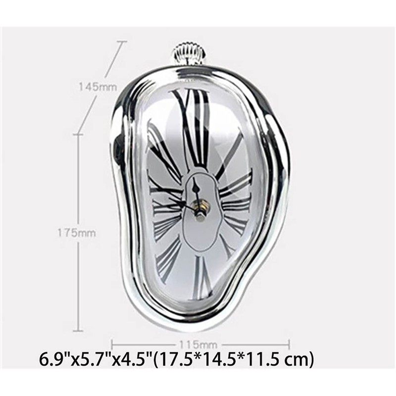 Verve Jelly Melting Clock, Silent Wall Clock, Salvador Dali Clock