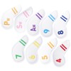 Golf Iron Cover Leather Golf Iron Head Covers Headcover Colorful