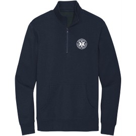 Fair Game EMS Quarter Zip Sweatshirt Zip Emergency Medical Services-Large-Navy District