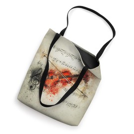 Vintage Violin and Sheet Music | Classical Music Lovers Tote Bag
