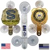Heavy Duty Police Shield Holder for Car Window - Fits