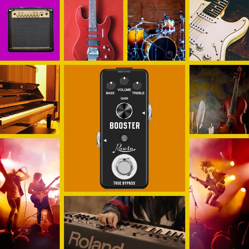 Rowin Distortion BOOSTER Guitar Effect Pedal LEF-318