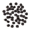 Acrylic Pom Poms - Black - .75 inch - 45