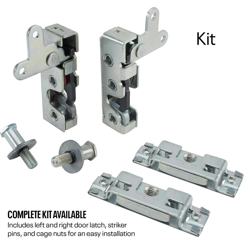 Speedway Motors Universal Slim-Line Bear Jaw Left Door Latch, Zinc