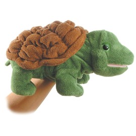 Aurora® Interactive Hand Puppet Timmer™ Stuffed Animal - Storytelling Adventures - Playful Learning - Green 12 Inches