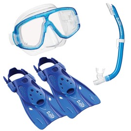 TUSA Sport Adult Platina Hyperdry Mask, Snorkel, Fins Travel Set