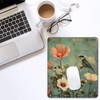 Flower and Bird Desk Computer Pad-Gaming Computer Mat for Office