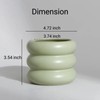 SANDYBAYTAS Ceramic Plant Pot Indoor, 4.5 Inch Flower Pot with
