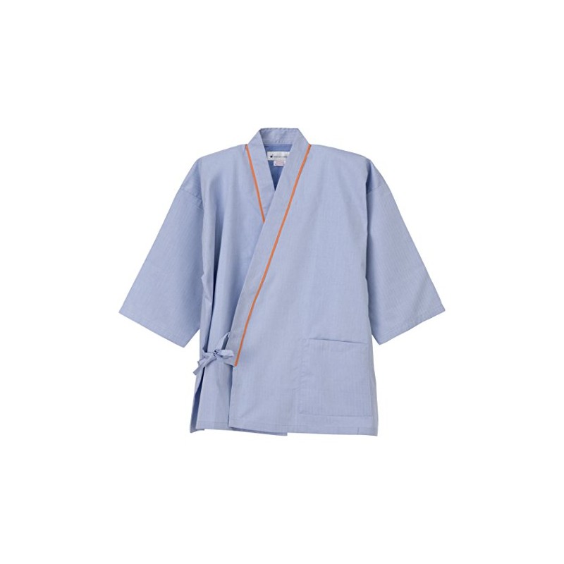 Nagayleben SG-1441 Unisex Patient Clothes, Jinbei-type, Top Coat, White Coat,
