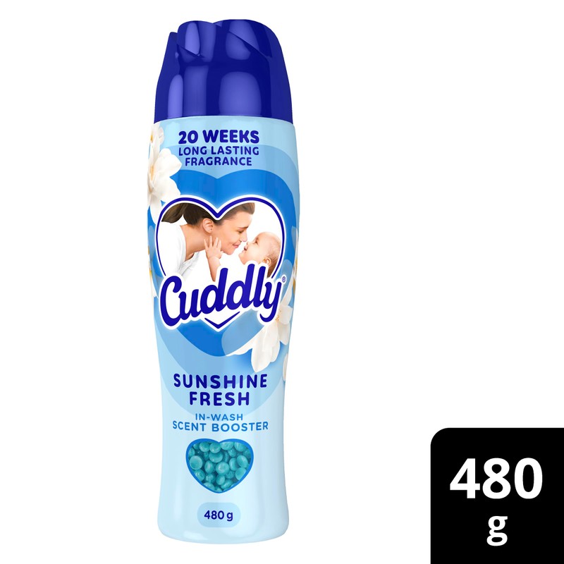 Cuddly Laundry In-Wash Scent Booster Beads, 480g, Sunshine Fresh