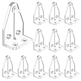 12 Pieces Hold Down Brackets Clear Plastic Blinds Hooks for 1 inch Mini Horizontal Blind