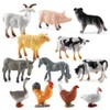 36PCS Farm Animal Toys for Kids Learning Educational Playset Simulation
