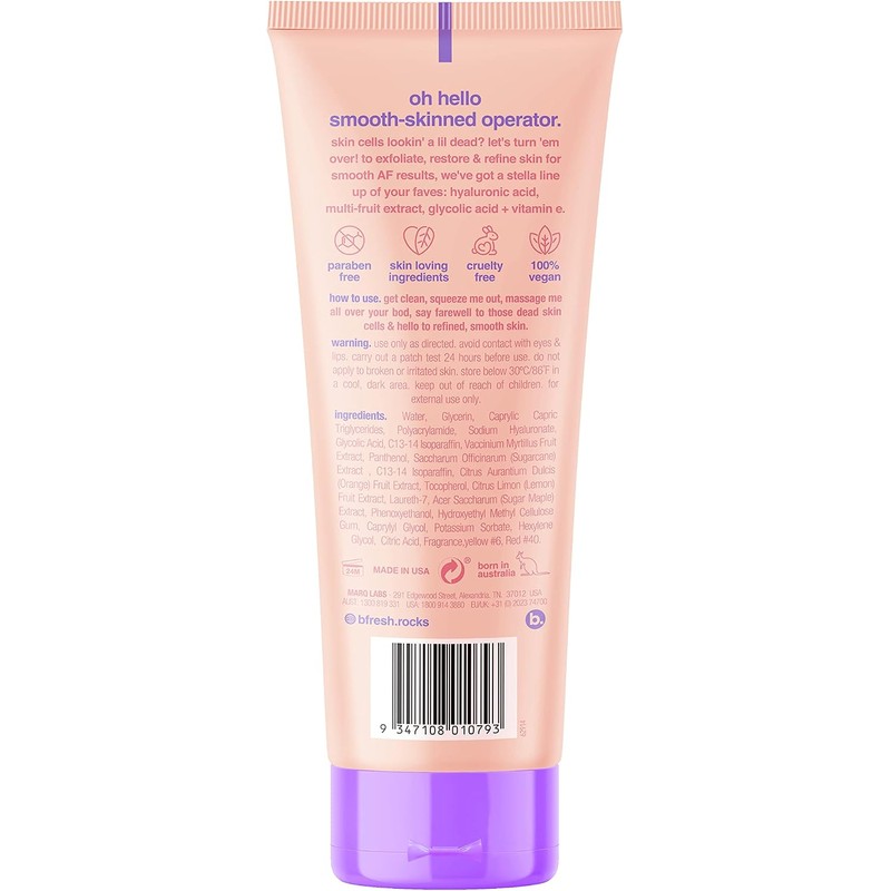B.Tan Smooth AF Exfoliating Body Serum For Unisex 8 oz