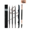 3 Pcs Waterproof Eyebrow Pencil Set,Light Brown Ultra Slim Eye