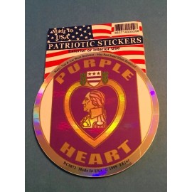 United States US Army Purple Heart 3” Circle Decal Sticker Made In The USA