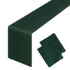 2PCS Dark Green Satin Table Runner 12 x 108 Inch