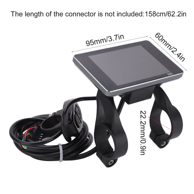 Electric Bicycle M6 LCD Display Meter 36V 48V Control Computer
