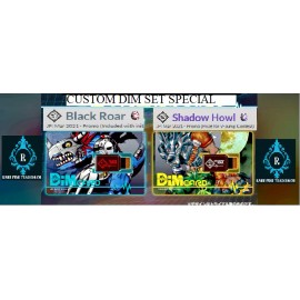 Digimon CUSTOM Digimon Vital Bracelet Black Roar and Shadow Howl Dim Card Set limited