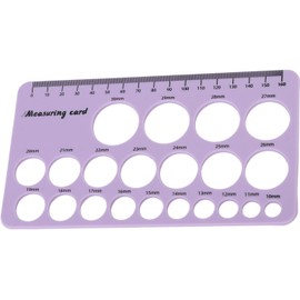 Regla de Brida para Pezones, Regla de Medición de Pezones para Madres, Herramienta de Medición de Brida para Senos de Silicona Flexible Herramienta para Dimensionar el Extractor