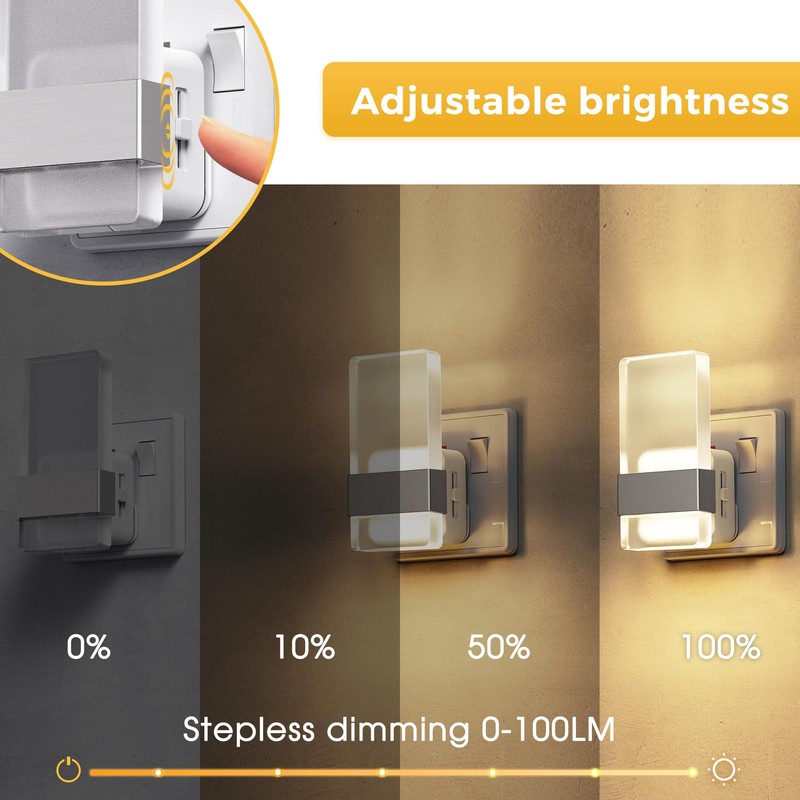 LOHAS-LED Night Light, Plug in Night Light with Dusk-to-Dawn Sensor,
