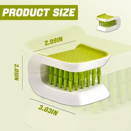 Middrivr 2Pcs Car Interior Dust Brush, Car Detailing Brushes, Car Seat Belt Cleaning Brush, Universal Automotive Interior Dusting Brush, Double Sided U-Shaped Washing Tool for Interior Car Cleaning