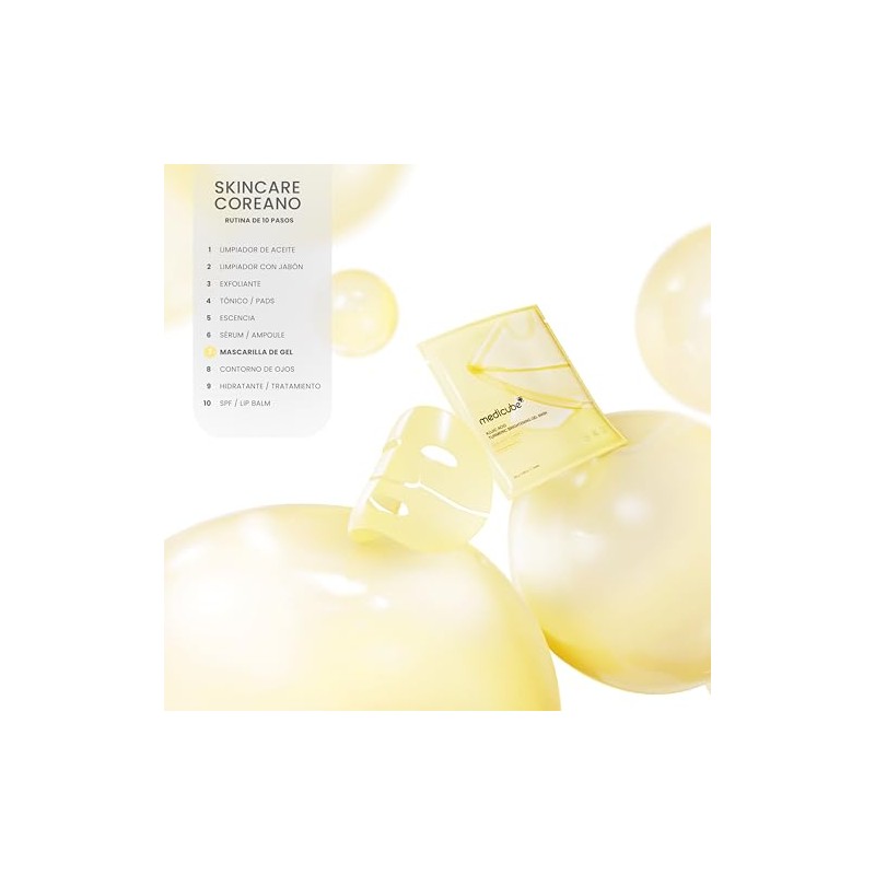 MEDICUBE - KOJIC ACID TURMERIC BRIGHTENING GEL MASK