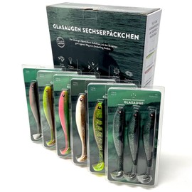 Zanderfang - Rubber Fish Set - Fishing Lure Pike Rubber Fish 15 cm Zander Fishing Rubber Bait Fishing Set Fishing Accessories