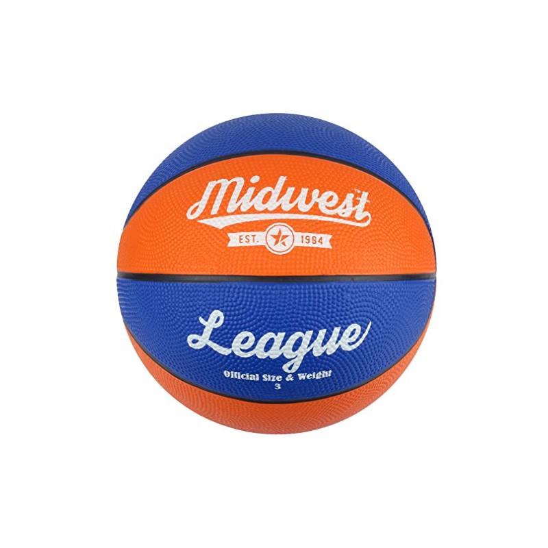 Midwest Kids League Basketball, Blue/Orange, Size 3